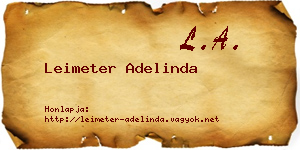 Leimeter Adelinda névjegykártya